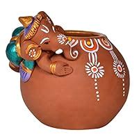 Buy ExclusiveLane Terracotta Handpainted Baby Ganesha Rolling On The ...