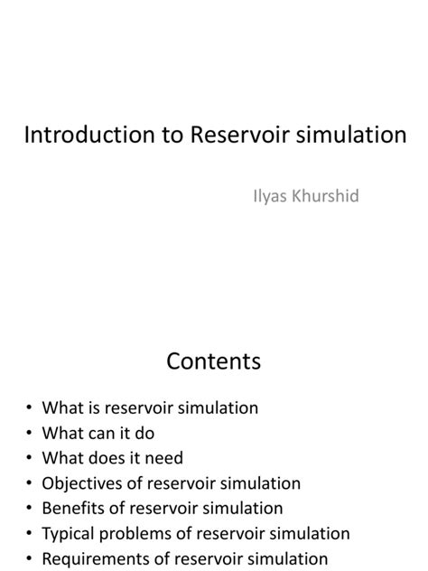 Image result for Reservoir Simulation Basics