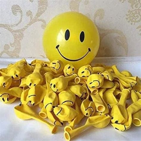 Trendy Decors Balloons Smiley Face Emoji Latex Balloon Wedding Birthday ...