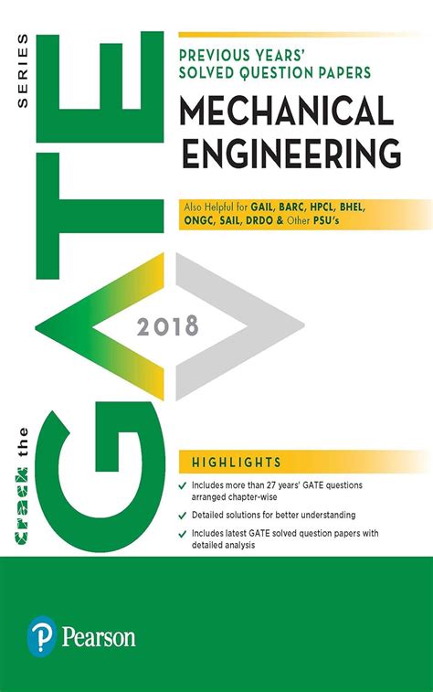 Previous Years™ Solved Question Papers GATE 2018 Mechanical Engineering ...