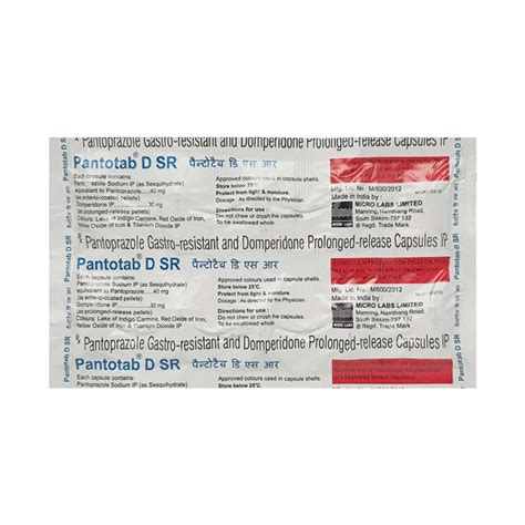Pantotas Dsr Strip Of 10 Capsules: Uses, Side Effects, Price & Dosage ...