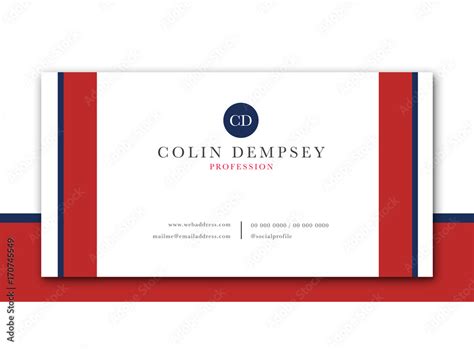 Vector image of visiting card template / Vector image of visiting card template against white ...