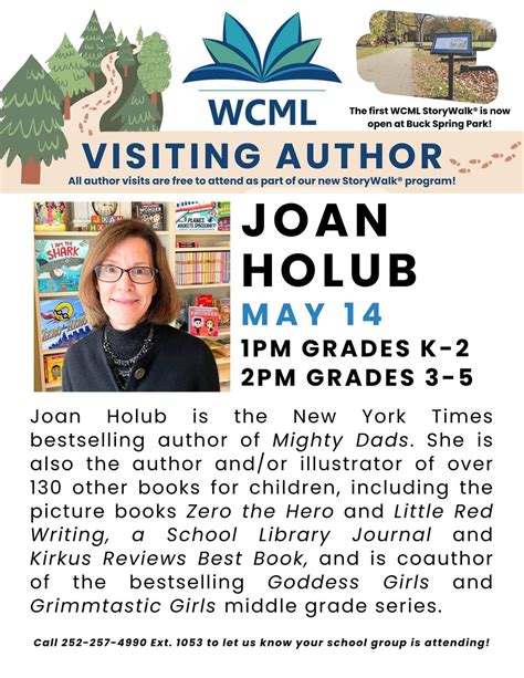 StoryWalk Author Visit: Joan Holub , 119 S Front St, Warrenton, NC ...
