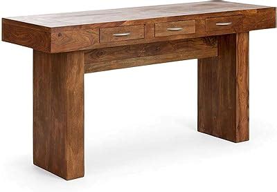 Unitek Furniture Sheesham Wood Multipurpose Entryway Console Table with ...