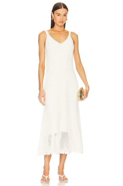 Vince Macrame Sweater Dress in Gesso | REVOLVE