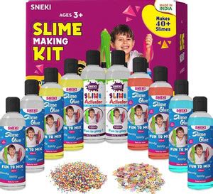 sneki DIY (40+Slime) Multicolor Putty Toy Slime Making Activator Glue ...