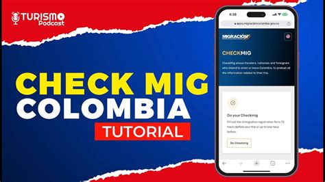 CHECK MIG Actualizado para VIAJAR a COLOMBIA Paso por Paso TUTORIAL ...