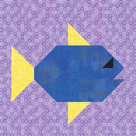 Fish Quilt Block Pattern 的图像结果