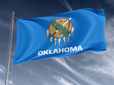 Oklahoma State Flag, Patriotic Flags, Unique Design Print, USA States ...