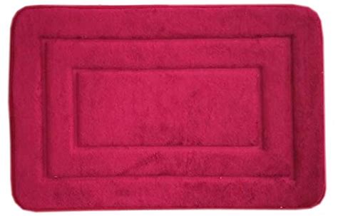 Buy HD Fabric Valvet Foot Mat - Maroon, 61x40x1 cm Online at Low Prices ...