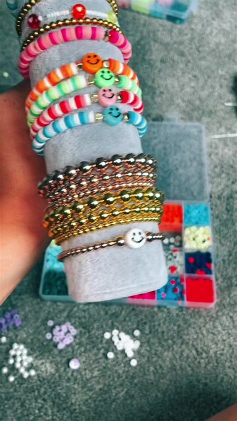 clay bead bracelet tiktok compilation