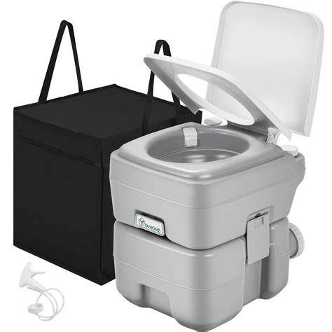 YITAHOME Portable Toilet Camping Porta Potty with Carry Bag and Hand ...