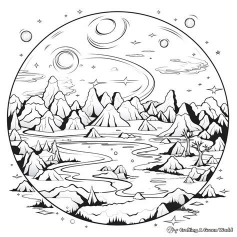 Earth Coloring Pages For Kids
