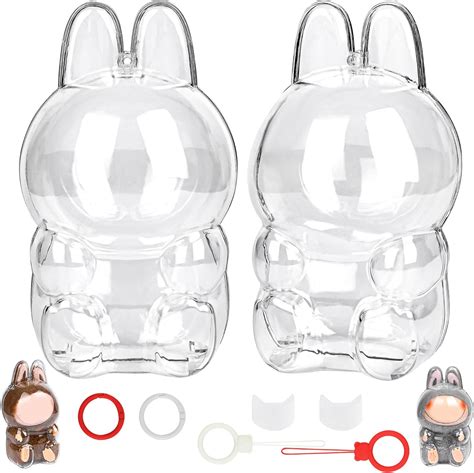 Amazon.com: Ofgmr 2-Pack Clear Protective Cases Compatible with LABUBU ...