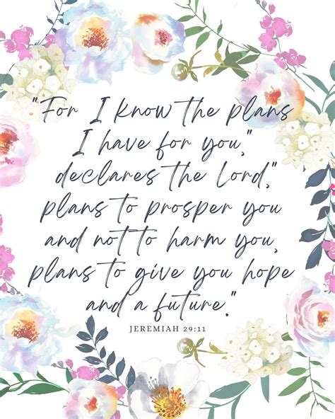 Jeremiah 29:11 Bible Verse, Bible Verse Printable - Digital File ...