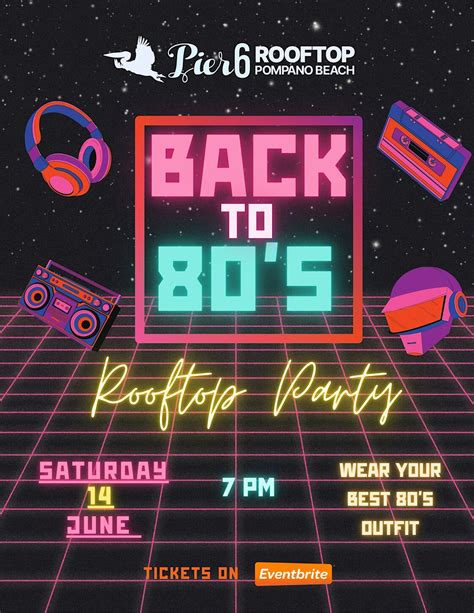 80s night on the Rooftop, Pier 6 Rooftop, Pompano Beach, 14 June 2025 ...