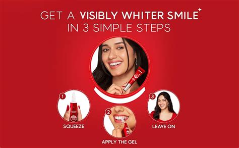 Colgate Visible White Whitening Booster Gel (13 g), Leave On Teeth ...
