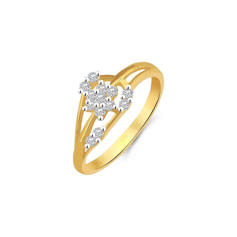 Buy Vidhi Jewels Gold Plated Flowery Pattern Alloy & Brass Finger Ring ...