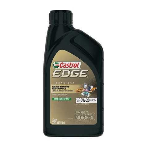 Castrol Edge 0W-20 LL-17 FE+ Advanced Full Synthetic Motor Oil, 1 Quart ...