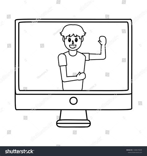 Computer Room Cartoon Black White 的图像结果