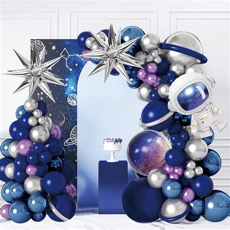 Amazon.com: Balloons Garlands Arch Kit 135 pcs Outer Space Birthday ...