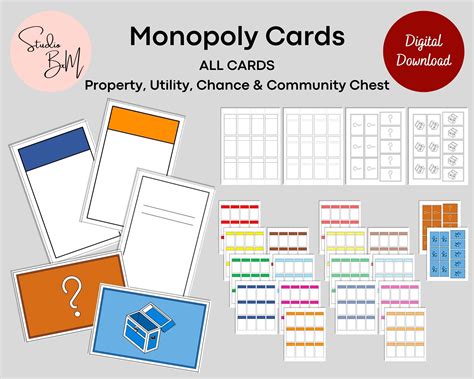 Monopoly Cards, All Monopoly Cards, Property, Utility, Chance and ...
