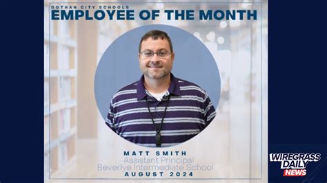 Beverlye Intermediate’s Matt Smith Honored as Dothan City Schools ...