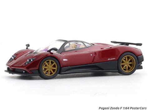 Pagani Zonda F red 1:64 PosterCars licensed diecast scale model car ...