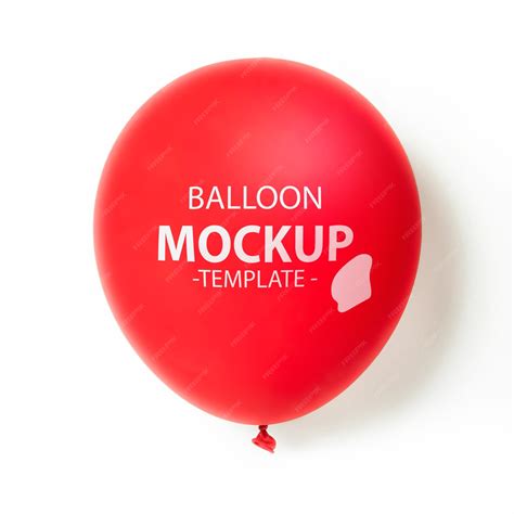 Premium PSD | Balloons mockup design psd template