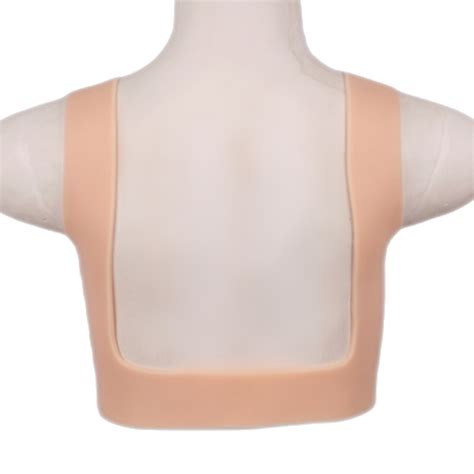 Custom Silicon Boobs Cup Size B to G Cotton Filled BACKLESS Vest Style Silicone Fake Boobs ...