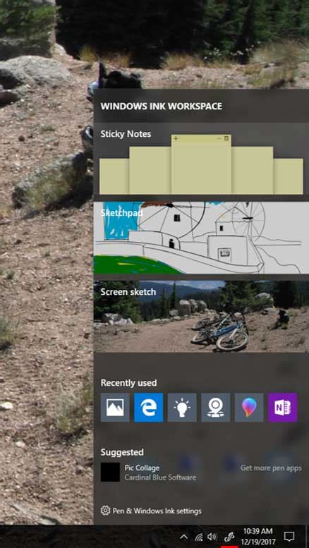 Ink Workspace 的图像结果