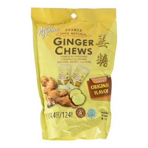 Prince Of Peace 100% Natural Ginger Candy Chews, 4 oz - myotcstore.com
