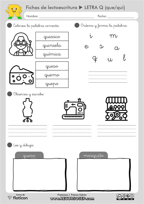 Fichas Lectoescritura Montessori Recursosep Letra Q Page | My XXX Hot Girl
