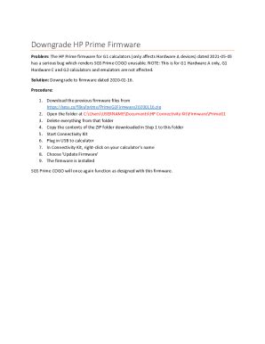 Fillable Online HP Prime Firmware update file corrupt Fax Email Print ...