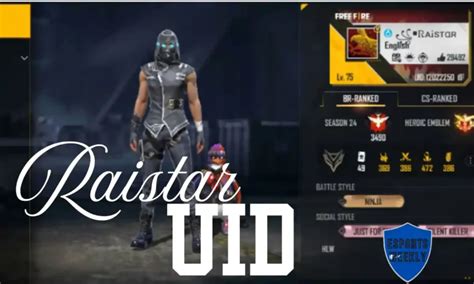 Image result for Free Fire Raistar UID