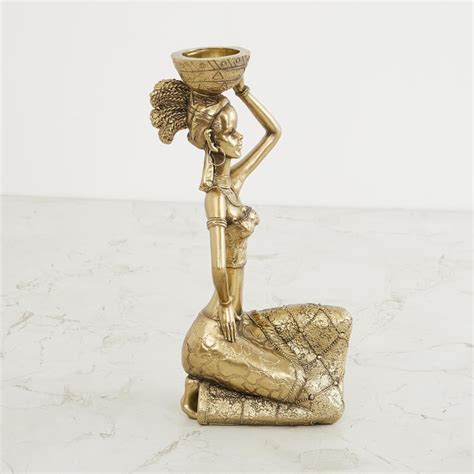 Buy Jaguar Polyresin African Lady Figurine from Home Centre at just INR ...
