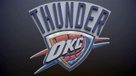 NBA Oklahoma City Thunder Logo Printable and Renderable - 3D Model by ...
