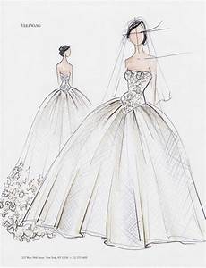 Wedding Gowns Sketches by Wedding Dress Sketches Couture Fashion Design On Wedding Gowns Sketches