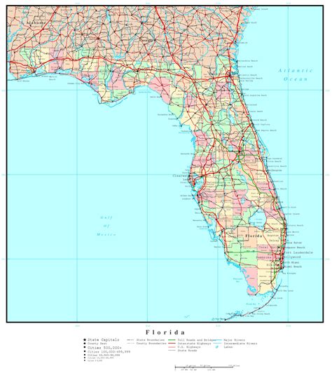 Road Map Of Florida - Hayley Drumwright