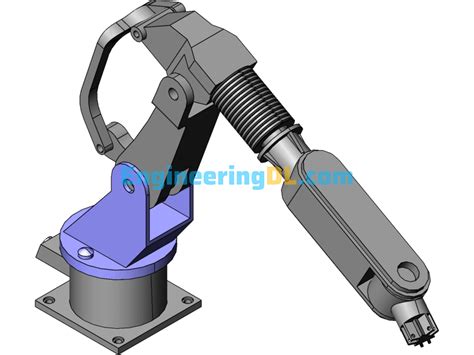 Robot Arm SolidWorks Simulation 的图像结果