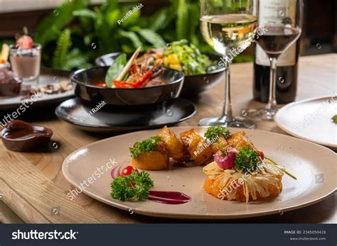 Five-star Hotel Resort Foods Decoration Stock Photo 2345050419 ...