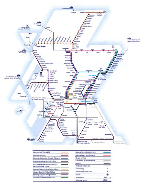 train map of scotland | Train map, Scottish travel, Scotland travel