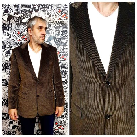 Mens Corduroy Blazer Mens Dark Brown Blazer Suit Blazer Sports Coat ...