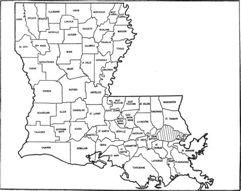 Louisiana Map With Parishes | semashow.com