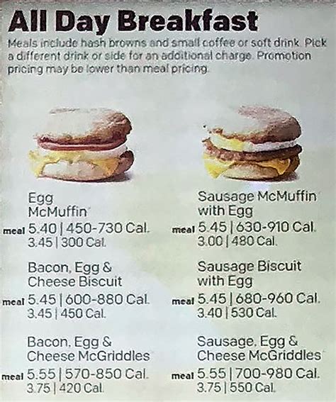 Breakfast Menu Mcdonald's Time at Evelyn Mcelroy blog
