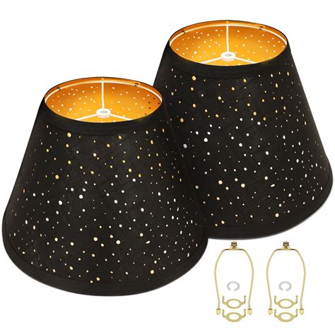 Customer reviews for Black Lamp Shades Set of 2, Barrel Lampshade with ...