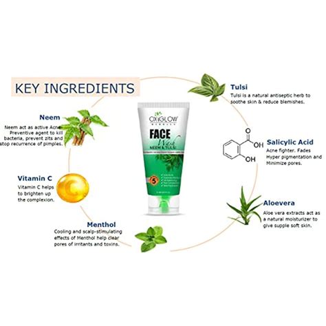 Buy OXYGLOW HERBALS FACE WASH NEEM TULSI|CLEANSES & PREVENTS PIMPLES (100 GRAM) Online & Get ...