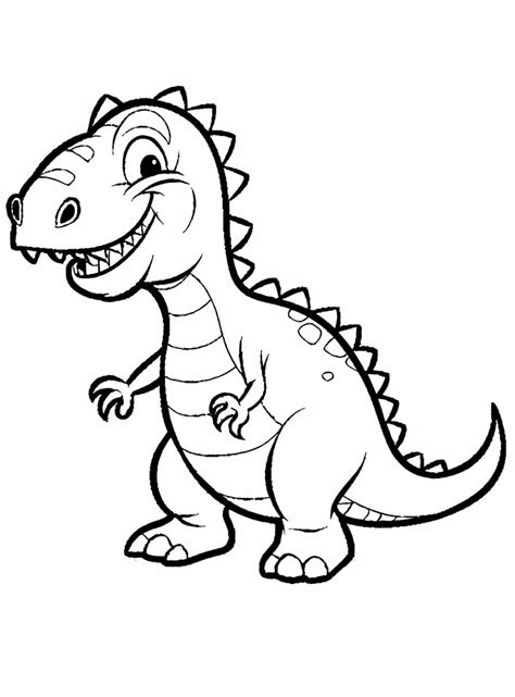 Hilarious Dinosaur coloring page - Download, Print or Color Online for Free