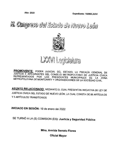Lxxvi-2022-15006 - Material Apoyo - Año:2022 Expediente: I 5006/LXXV| W ...