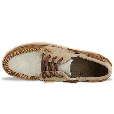 Sebago Shoes - Sebago Campsides Cayuga Moccasin Suede Shoe - Brown ...